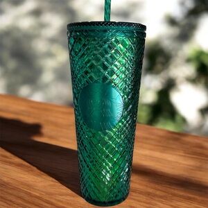 Like New Starbucks Emerald Jeweled Tumbler Cup